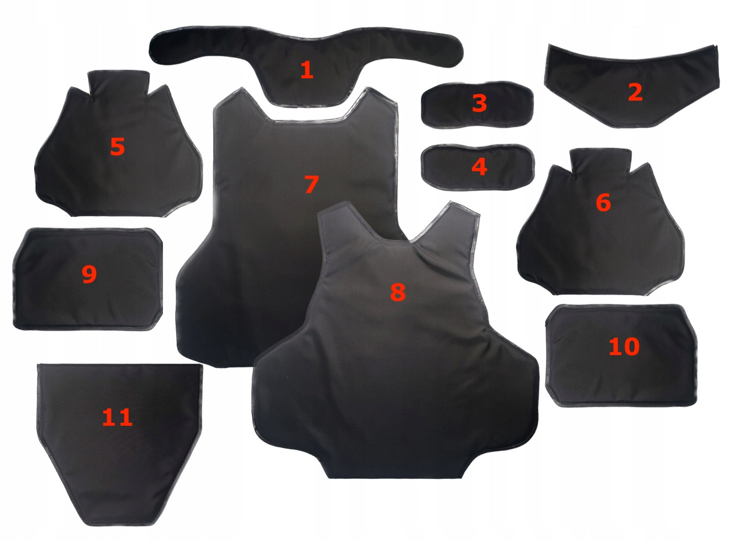 Full set of Soft Ballistic Inserts for Templars Gear CIBV Cataphract