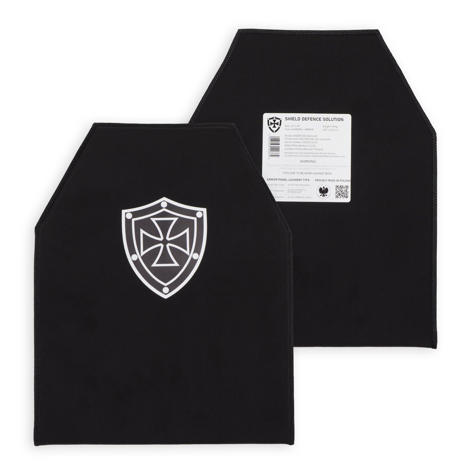 11"x14" Soft Armor Insert Set | Front, Back & Side Panels - Shield Defence Solution