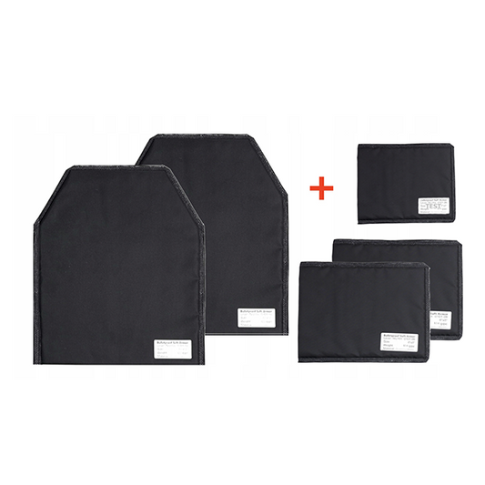 10"x12" Soft Armor Insert Set | Front, Back, Side Panels | UHMWPE (Dyneema) & Kevlar