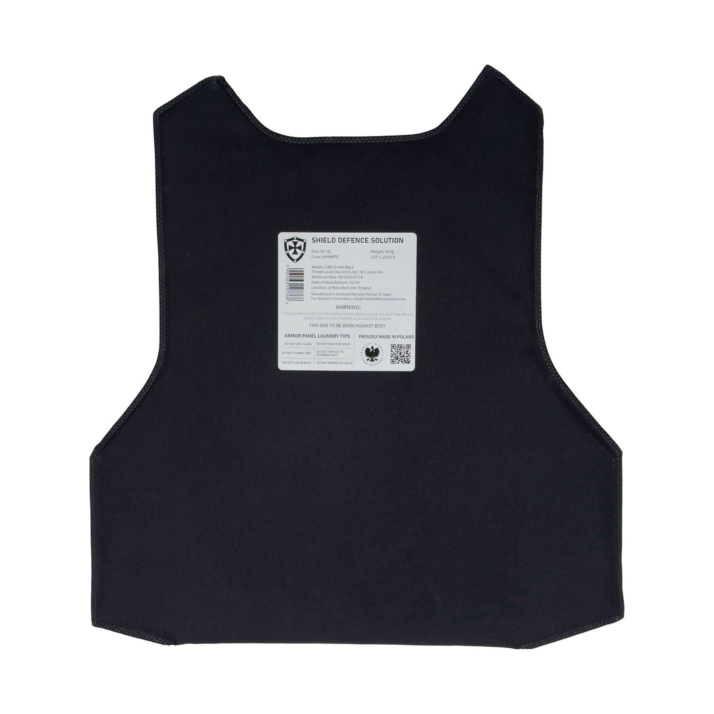 Cataphract CIBV1 Soft Armor Inserts – Front & Back Protection Set