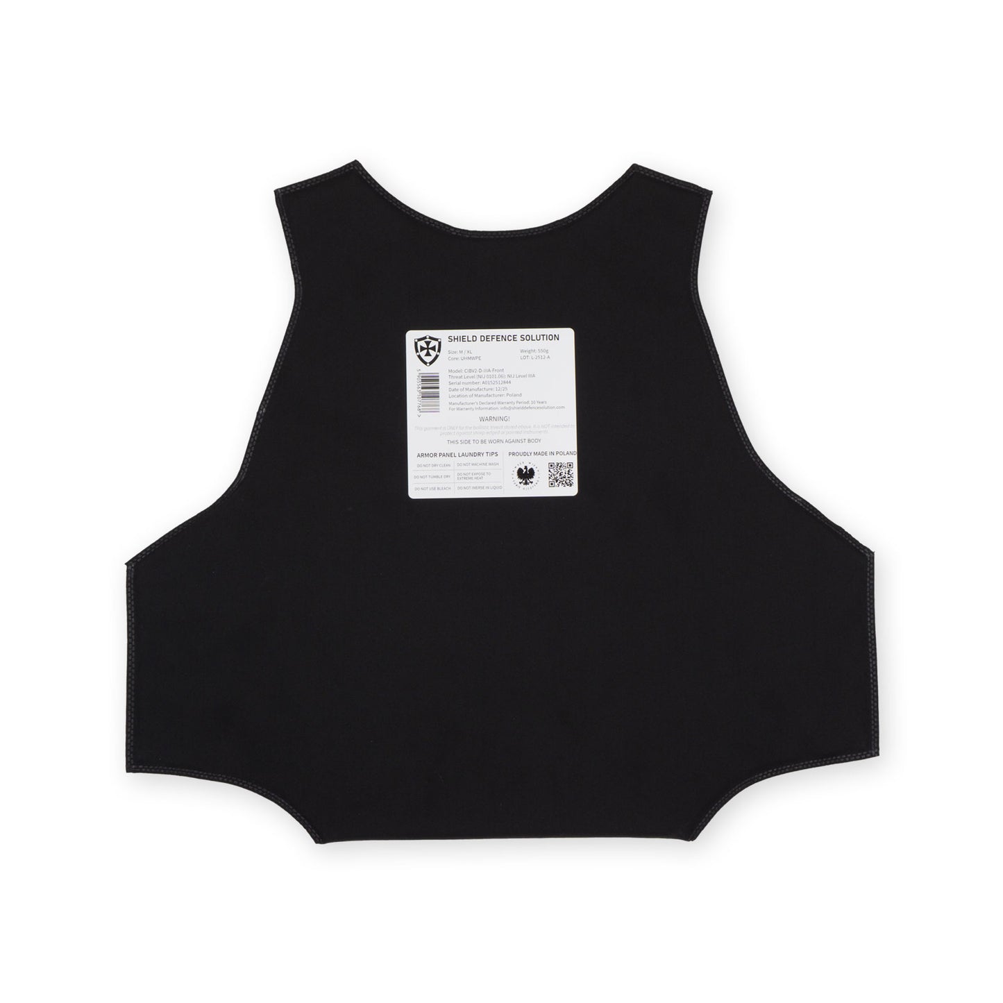 Cataphract CIBV2 Soft Armor Inserts – Front & Back Protection Set