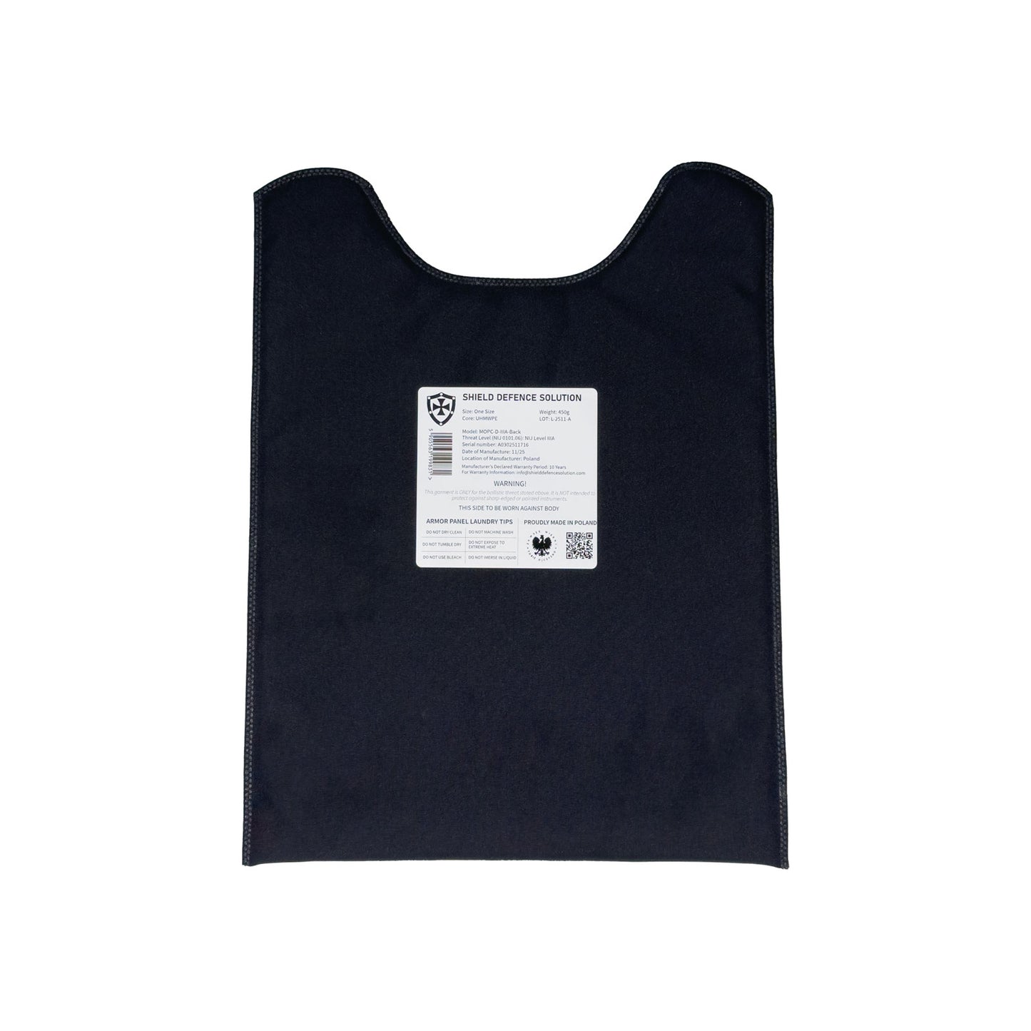 MOPC Soft Armor Inserts – Front & Back Protection Set