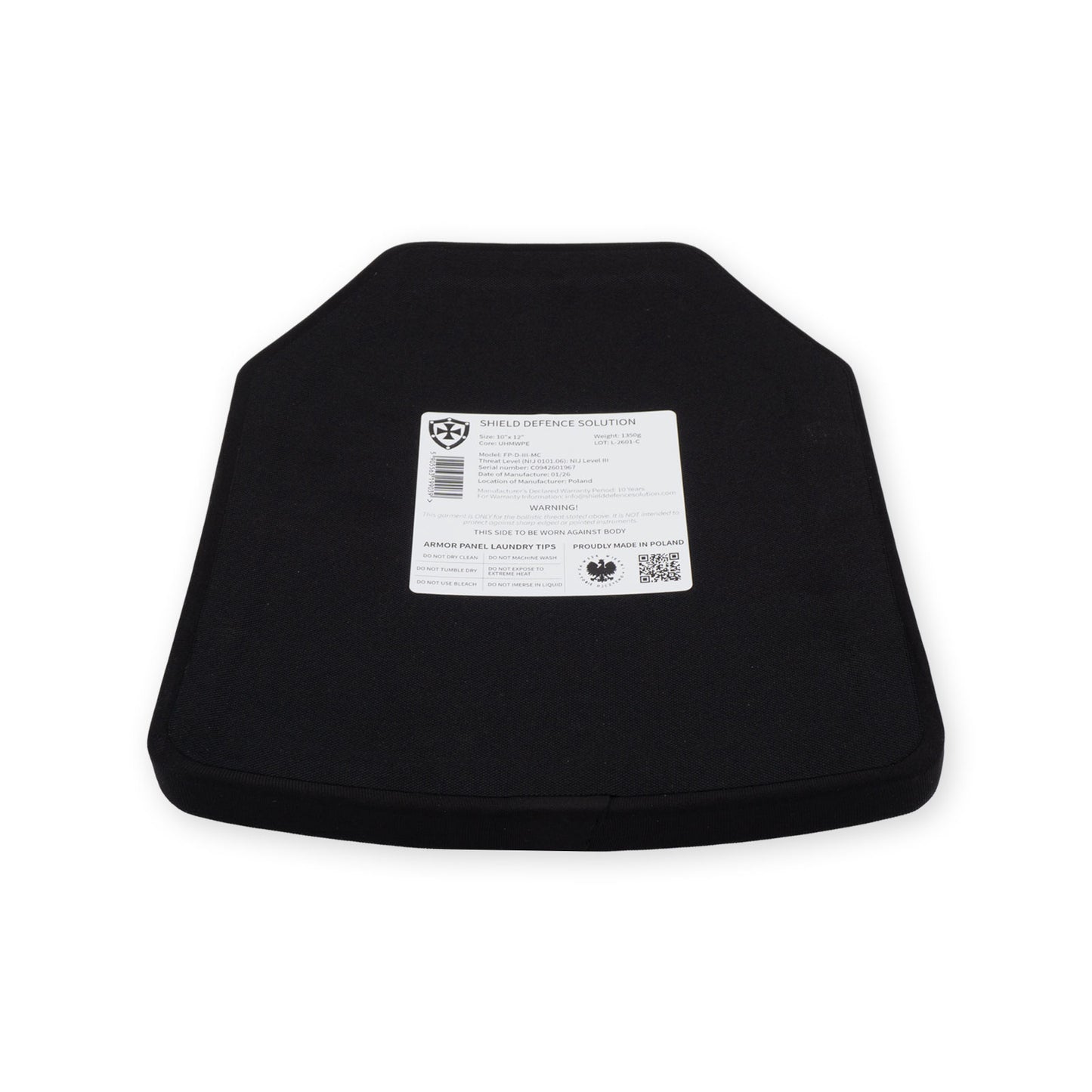 10"x12" Multi-Curved SAPI Front Plate