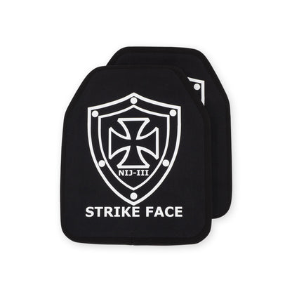 10"x12" Single Curved Front & Flat Back Plates