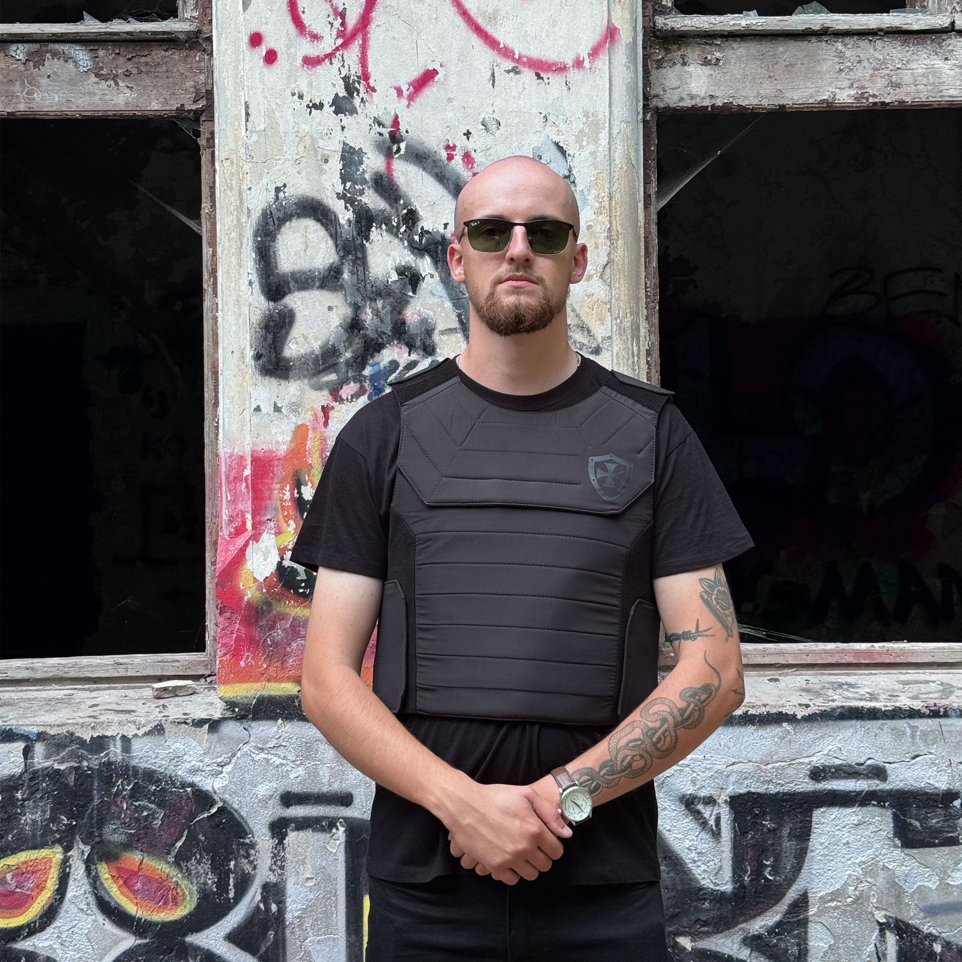 Bulletproof Outer Vest – Black - Shield Defence Solution