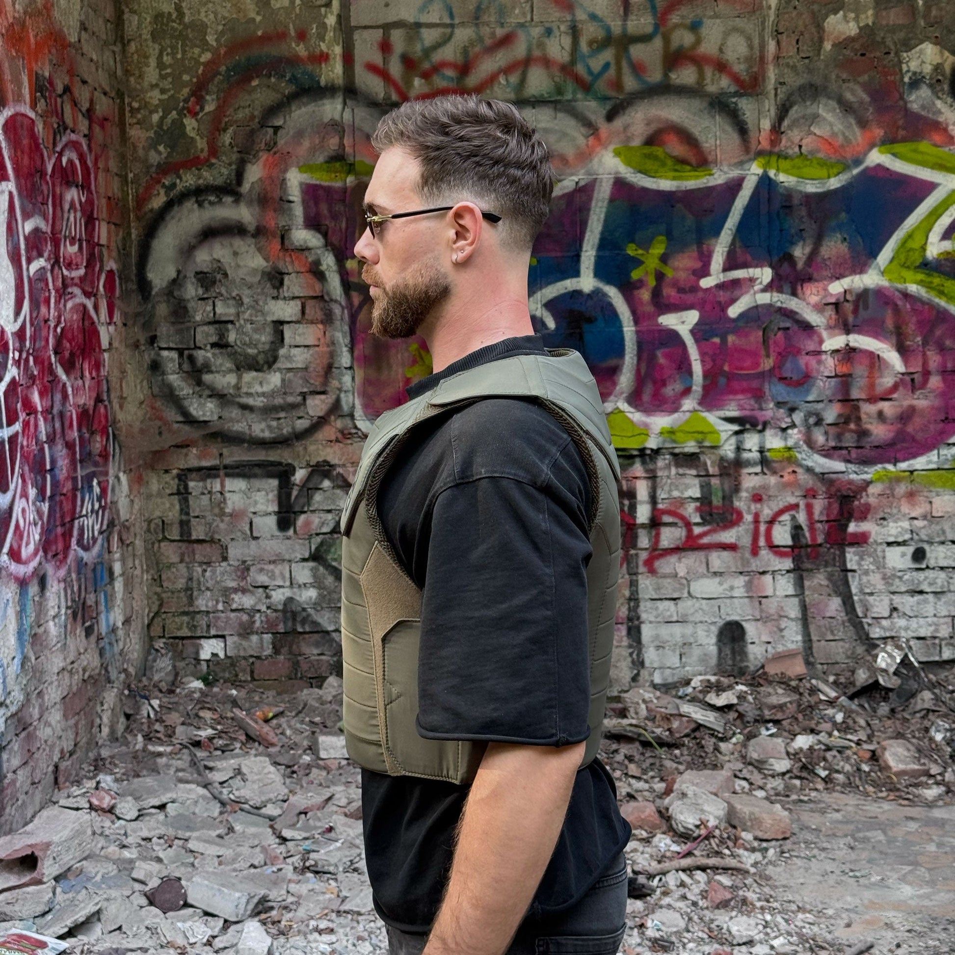 Bulletproof Outer Vest – Green - Shield Defence Solution