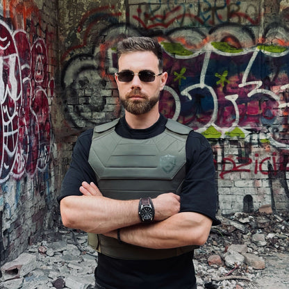 Bulletproof Outer Vest – Green - Shield Defence Solution