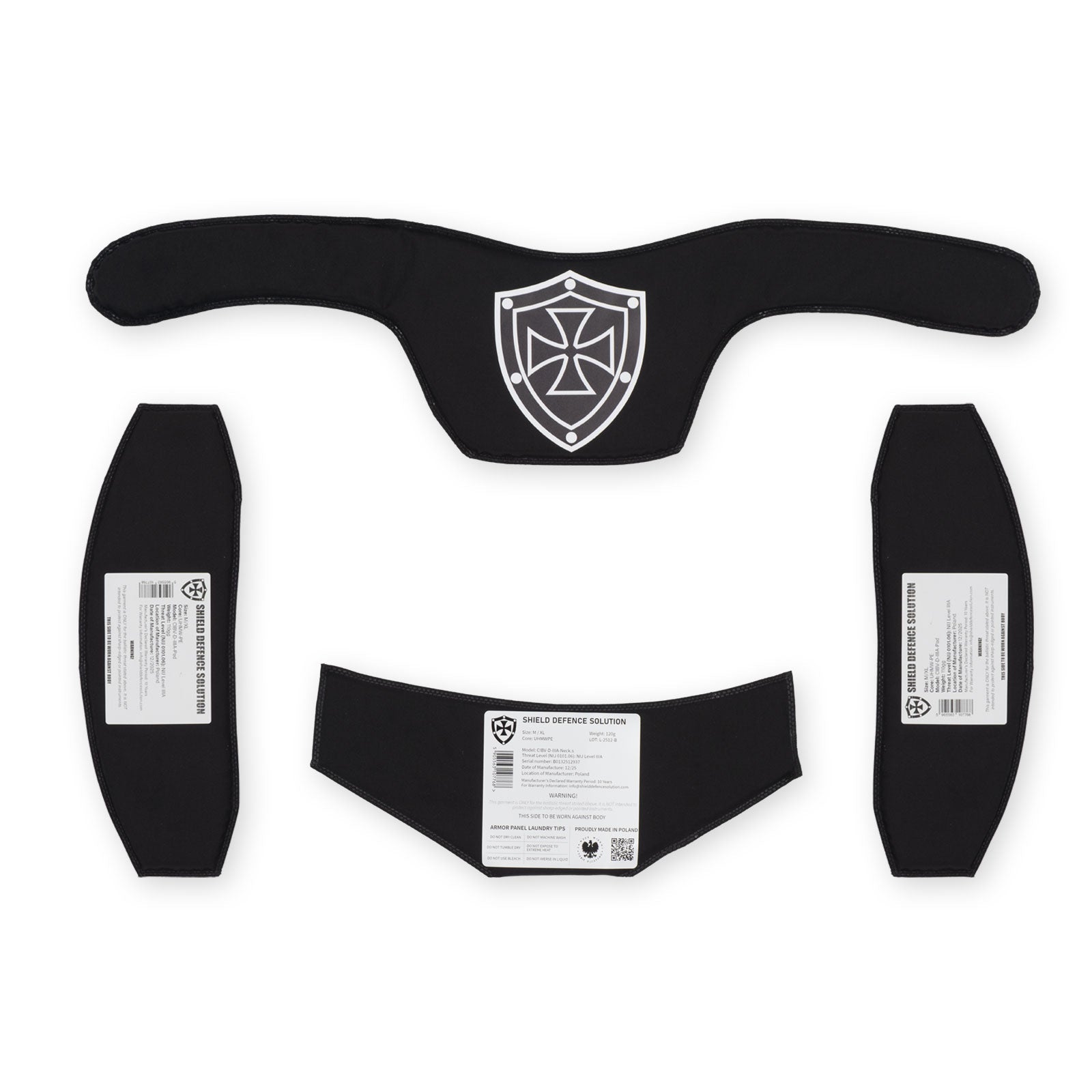 Cataphract Collar & Collarbone Inserts - Shield Defence Solution