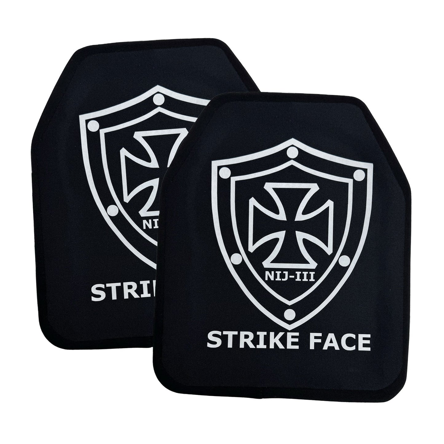 10"x12" Single Curved Front & Flat Back Plates