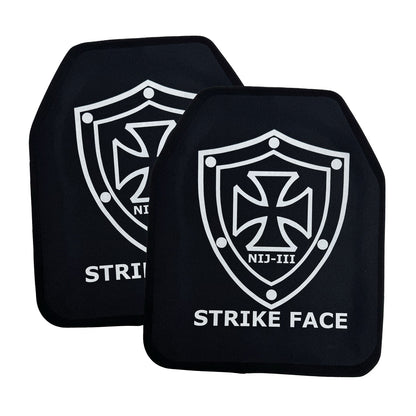 10"x12" Single Curved Front & Flat Back Plates