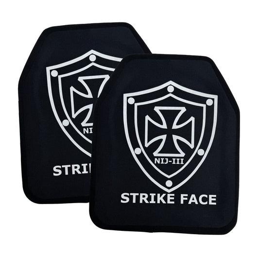 10"x12" Single Curved Front & Flat Back Plates