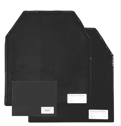 10"x12" Soft Armor Insert Panels | UHMWPE (Dyneema) & Kevlar | Front & Back Protection