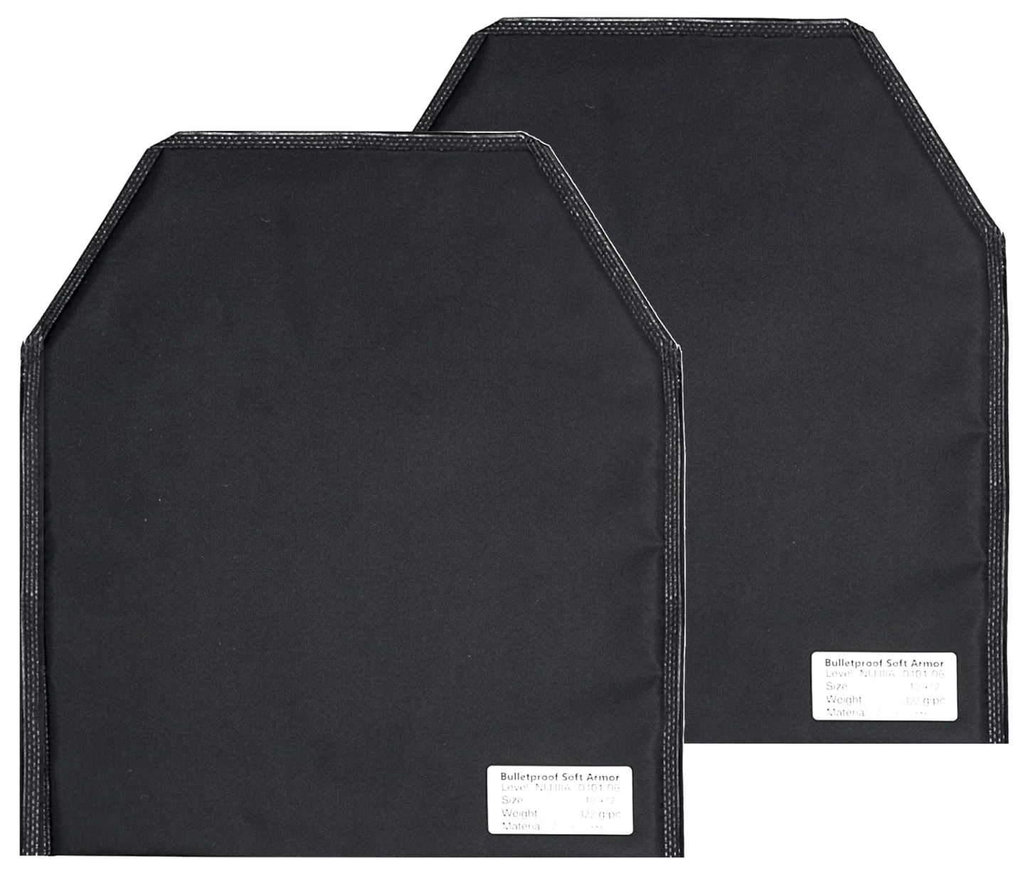 11"x14" Soft Armor Insert Set | Front, Back & Side Panels | UHMWPE (Dyneema) & Kevlar