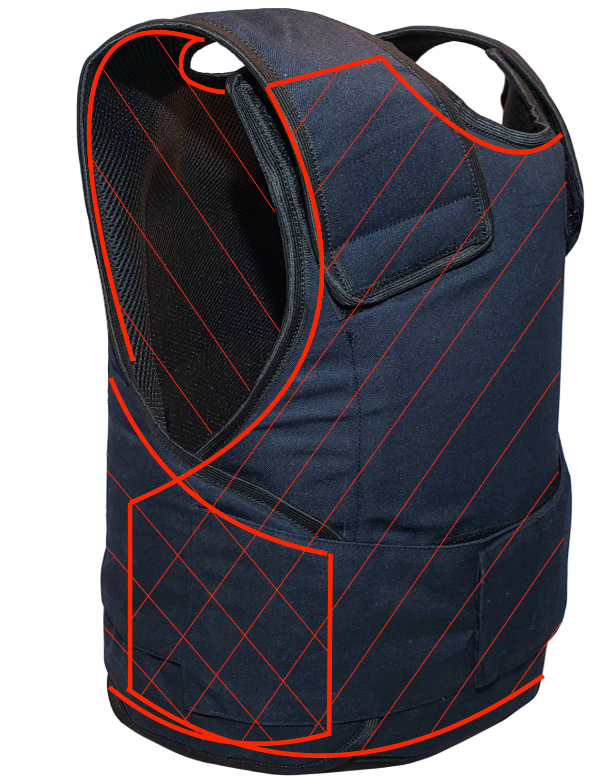 Ballistic Navy Vest | Hidden or Tactical Wear | UHMWPE (Dyneema)