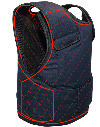 Ballistic Navy Vest | Hidden or Tactical Wear | UHMWPE (Dyneema)