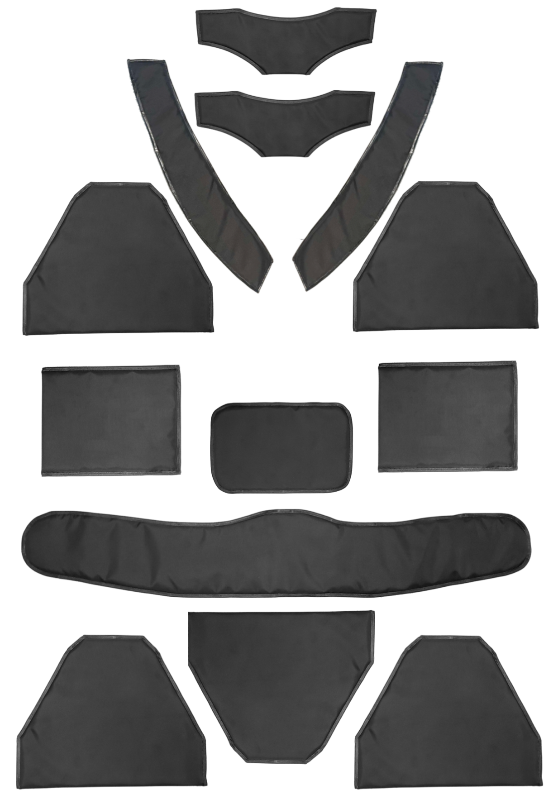 Modular Ballistic 14-Piece Master Set | UHMWPE (Dyneema) & Kevlar for Plate Carriers