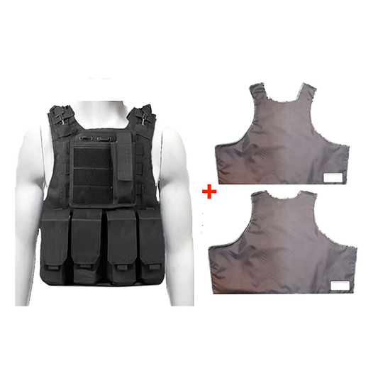 Ballistic Vest with Full Size Dyneema Inserts | Quick Release System