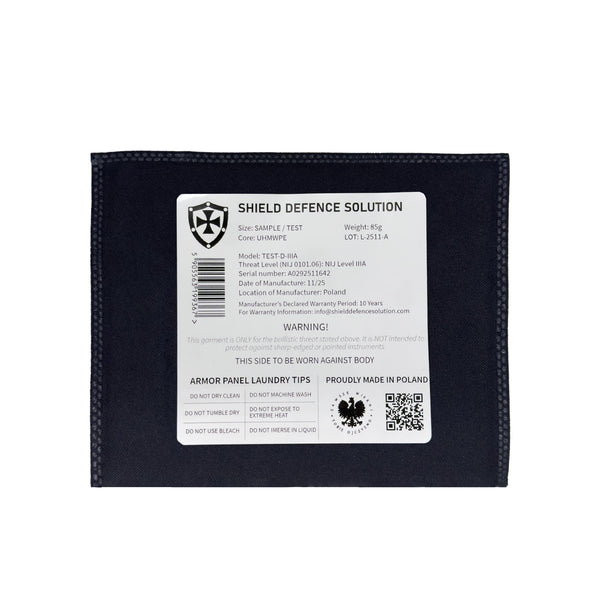 Test Ballistic Insert